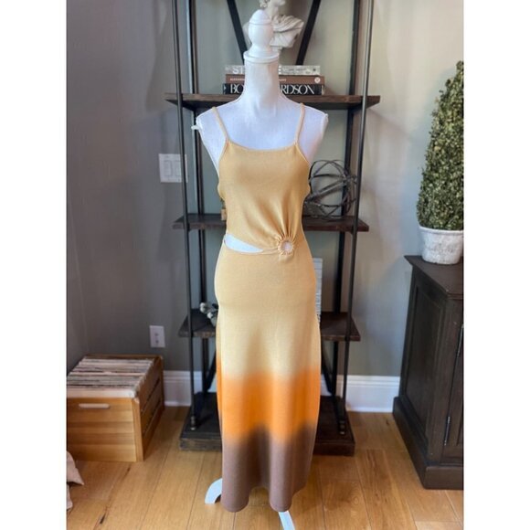 Sandro Aja Dress Orange Womens Size FR 38 US - Picture 6 of 16